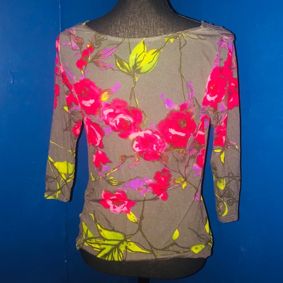 3/4 Length Sleeve Soft Rose Top - Picture 2 of 3